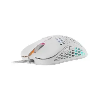 Mars Gaming MM55W Ratón Gaming RGB 12800 DPI Blanco