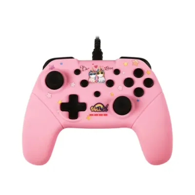 Konix Unik Be Love Gamepad para Nintendo Switch/PC Rosa