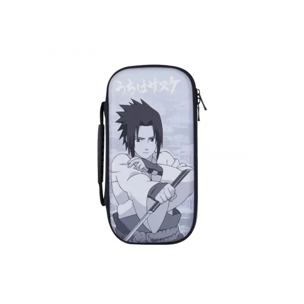 Funda Konix Switch Naruto Sasuke Compatible Con Switch Y Version Lite Red Almacenaje 8 Cartuchos Kx-bp-nar-sske