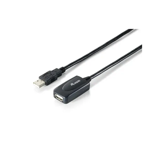 Equip Cable Extensor USB Hembra/Macho 2.0 15M Negro