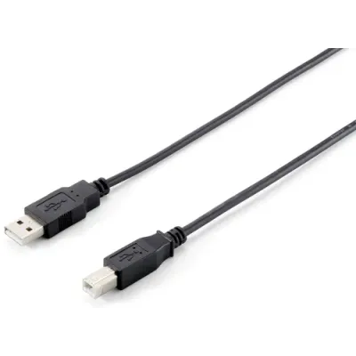 Equip Cable USB 2.0 Tipo A a Tipo B Macho/Macho 3m Negro