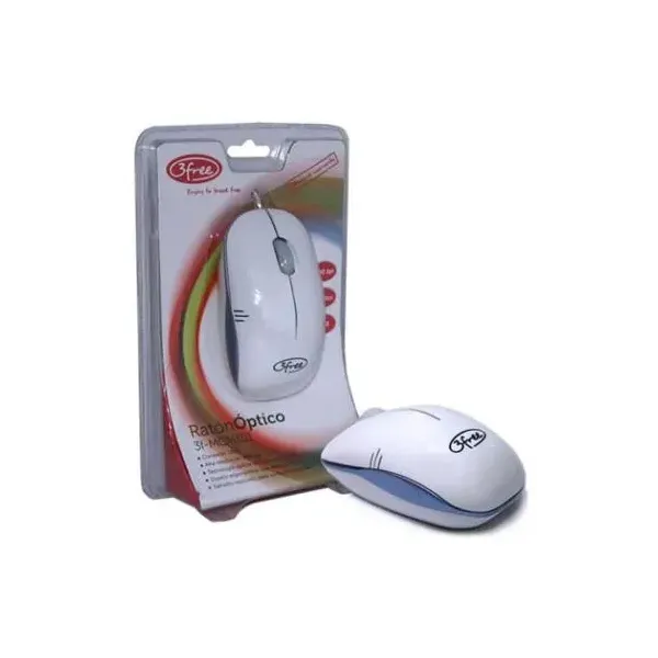 Mouse 3free Mcm101/wb Dise¥o Blanco Azul