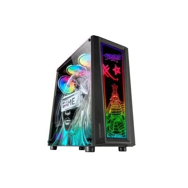Mars Gaming MC-ART FRGB Cristal Templado USB 3.0 Negra