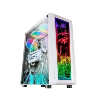 Mars Gaming MC-ART FRGB Cristal Templado USB 3.0 Blanca