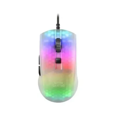 Mars Gaming MMRW Ratón Gaming RGB Chroma 12800 DPI Blanco