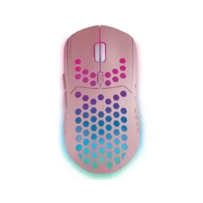 Mars Gaming MMW3 Ratón Gaming Inalámbrico RGB Flow 3200DPI Rosa