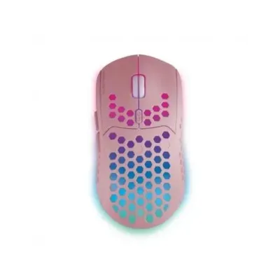 Mars Gaming MMW3 Ratón Gaming Inalámbrico RGB Flow 3200DPI Rosa