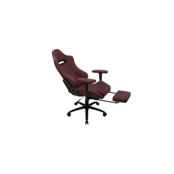 Silla Gaming Con Extension De Reposapies Aerocool Royal Tuscan Red Piel Sintetica Reposabrazos Ajustable Y Acolchado