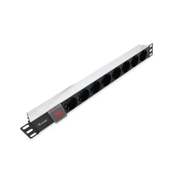 Regleta 8 Tomas 1U Rack 19" Plata