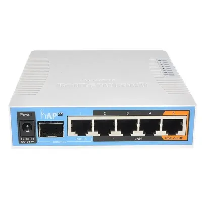 MikroTik RB962UIGS-5HACT2HNT Router WiFi 5 Doble Banda MikroTik RB962UIGS-5HACT2HNT Router WiFi 5 Doble Banda