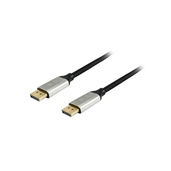 Cable Displayport A Displayport Premium 1.4 8k/60hz 3m Malla Algodón Trenzado Y Conector Aluminio Equip 119263