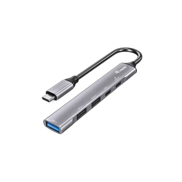 Hub Usb-c 3.2 Equip Life 2 Puertos Usb 2.0 1 Puerto Usb 3.0 1 Puerto Usb-c + 1 Puerto Usb C Carga Ha