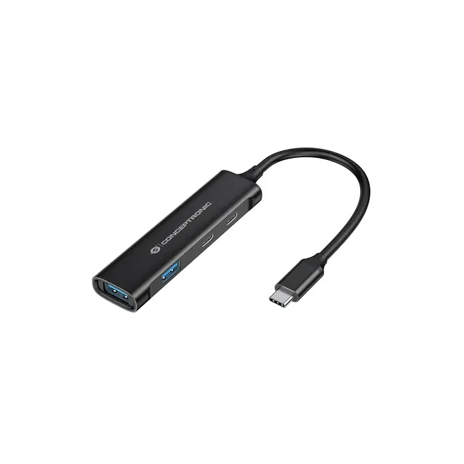 Conceptronic Hub USB 3.0 USB-C/USB-A Aluminio