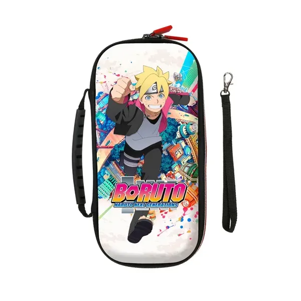 Funda Konix Switch Boruto World Compatible Con Switch Y Version Lite Red Almacenaje 8 Cartuchos Kx-bp-boru-world