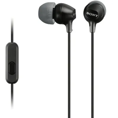 Sony MDR-EX15AP Auriculares con Micrófono Negro Sony MDR-EX15AP Auriculares con Micrófono Negro