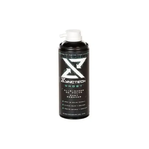 Synctech Eliminador De Polvo Ghost Spray 300ml Alta Presion Canula De Extension Sin Olor 8003s0020