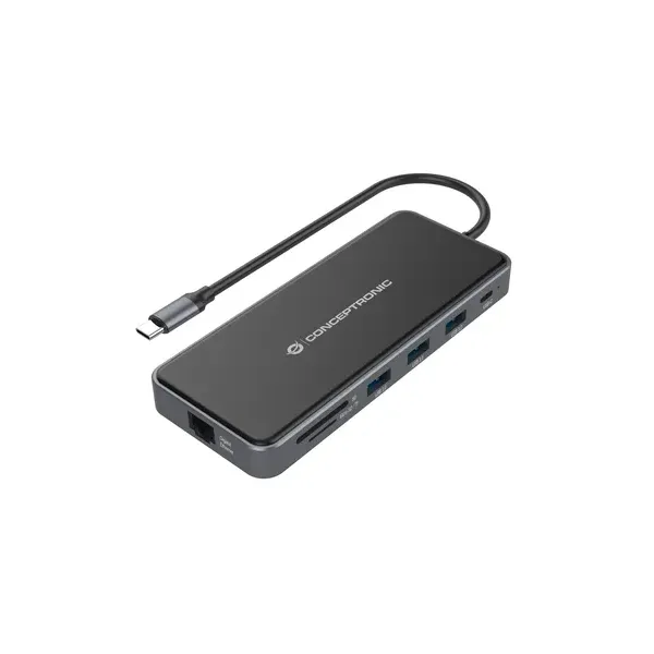 Conceptronic Docking 12 en 1 USB 3.2 Gen 100W PD Multipuerto