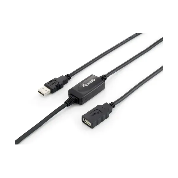Equip Cable de Extensión USB 2.0 10m Negro