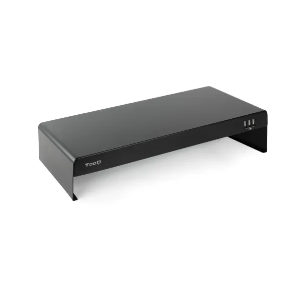 TooQ TQMR0124 Soporte Elevador para Monitor/Portátil con 3 Puertos USB Negro 