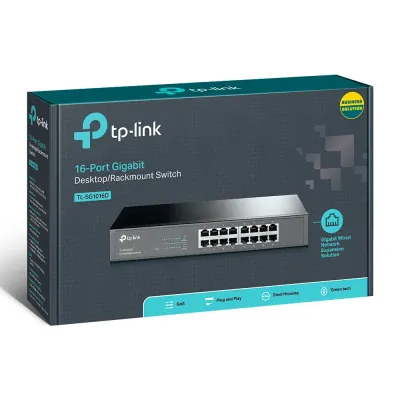 TP-Link TL- SG1016D Switch 16 Puertos Gigabit 10/100/1000 TP-Link TL- SG1016D Switch 16 Puertos Gigabit 10/100/1000