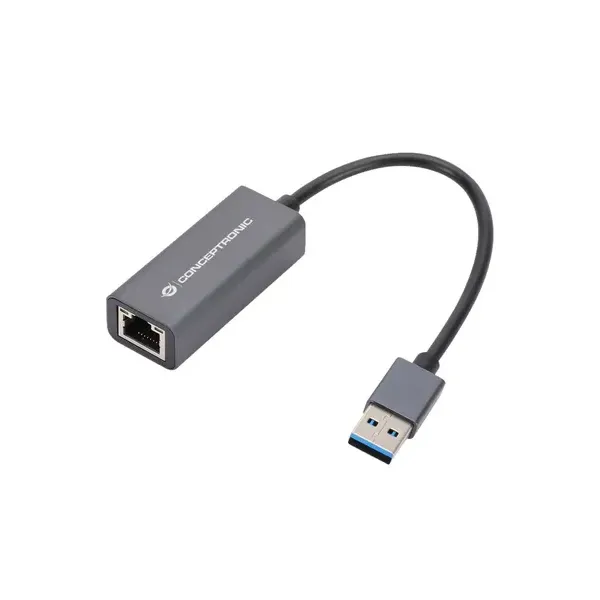 Conceptronic ABBY08G Adaptador USB 3.0 a Gigabit Ethernet RJ-45 Compatible con Nintendo Switch