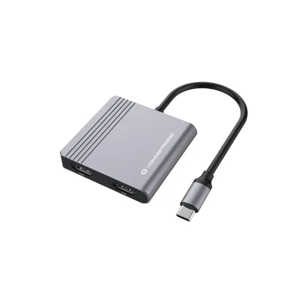 Docking Usb-c Conceptronic Donn013 A 2xhdmi 1xusb-a 3.0 1xusb-c Carga Max 100w