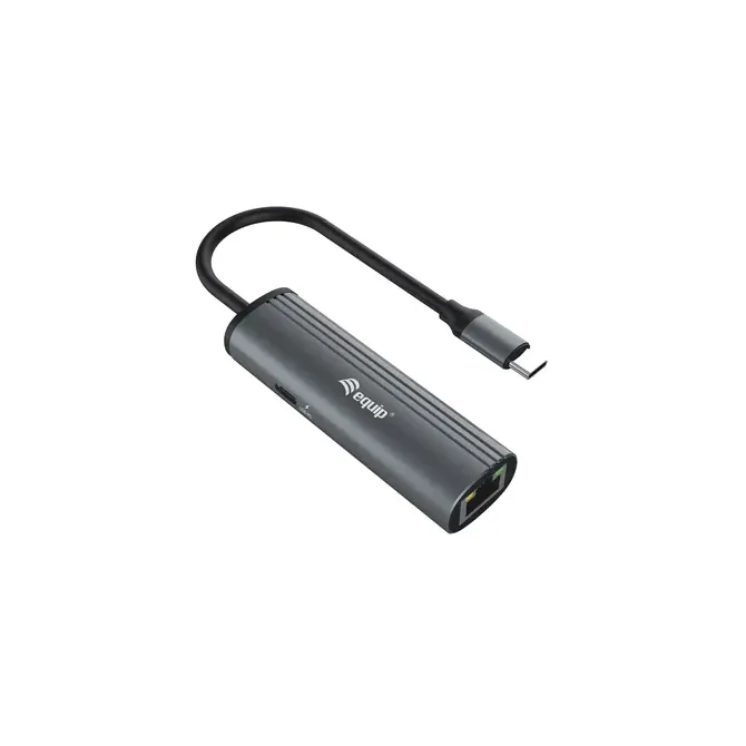 Equip Adaptador USB-C a RJ45 Gigabit Wake on LAN 100W Negro