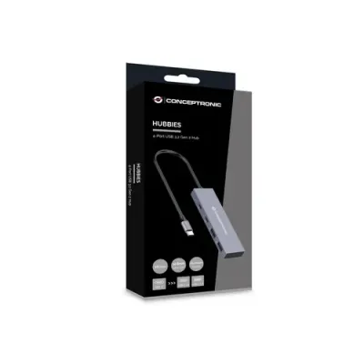 Conceptronic HUBBIES13G Hub USB-C 3.2 10Gbps 2x Puertos USB-C +