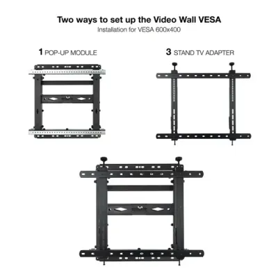 TooQ TQVW4571T Soporte Video Wall de Pared para TV 45"-70" VESA TooQ TQVW4571T Soporte Video Wall de Pared para TV 45"-70" VESA