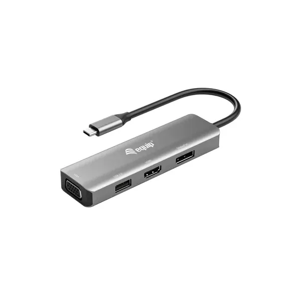 Docking Usb-c Equip 133485 A 1xhdmi 4k 1xdisplayport 4k 1xvga 1xusb-a 2.0
