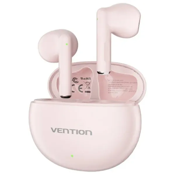 Vention ELF 06 NBKP0 Auriculares Bluetooth con Estuche de Carga y Autonomía de 6h Rosas 