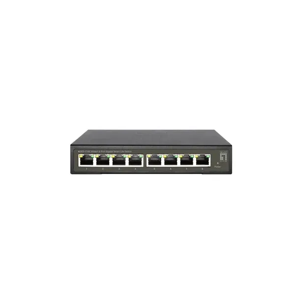 Switch Semigestionable Level One Hilbert 8p Giga Carcasa Metalica
