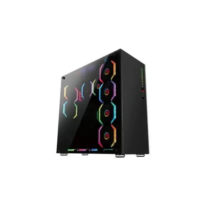 Caja Atx Semitorre Gaming Talius Avalon Cristal Templado 4fan