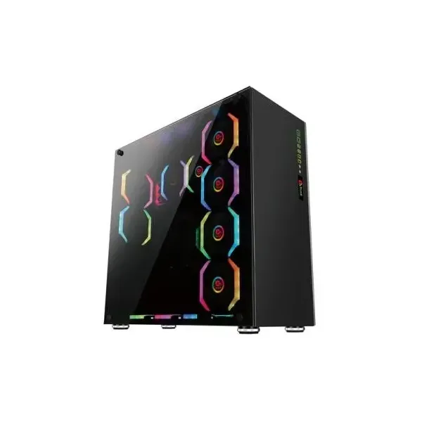 Caja Atx Semitorre Gaming Talius Avalon Cristal Templado 4fan Usb 3.0