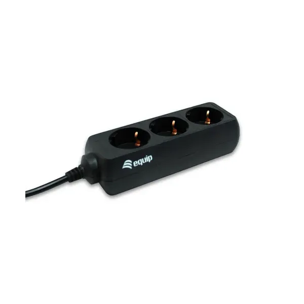Equip 333280 Regleta 3 Tomas Shucko Toma IEC 1.8m Negro