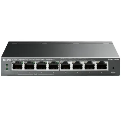 TP-Link TL-SG108PE Switch Easy Smart 8 Puertos Gigabit con 4 TP-Link TL-SG108PE Switch Easy Smart 8 Puertos Gigabit con 4