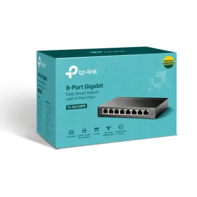 TP-Link TL-SG108PE Switch Easy Smart 8 Puertos Gigabit con 4 TP-Link TL-SG108PE Switch Easy Smart 8 Puertos Gigabit con 4