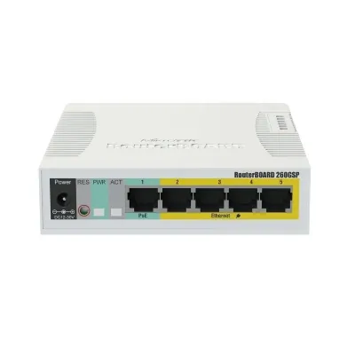 Mikrotik css106-1g-4p-1s rb260gsp switch 5xgb 1xsf Mikrotik css106-1g-4p-1s rb260gsp switch 5xgb 1xsf