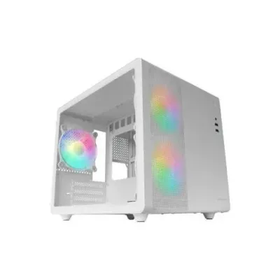 Mars Gaming MC-400 FRGB MicroATX Cristal Templado USB 3.0 Blanca