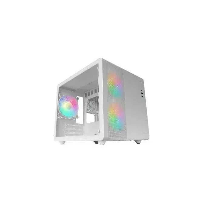 Mars Gaming MC-400 FRGB MicroATX Cristal Templado USB 3.0 Blanca