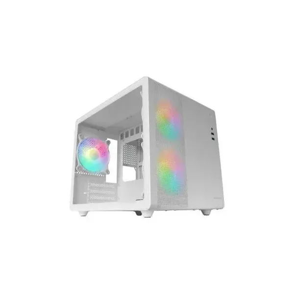 Mars Gaming MC-400 FRGB MicroATX Cristal Templado USB 3.0 Blanca
