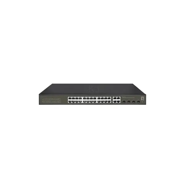 Switch Semigestionable Level One Hilbert 24p Giga + 4p Sfp Giga Carcasa Metalica