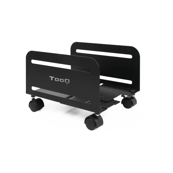 TooQ UMCS0004-B Soporte para CPU con Ruedas Negro 