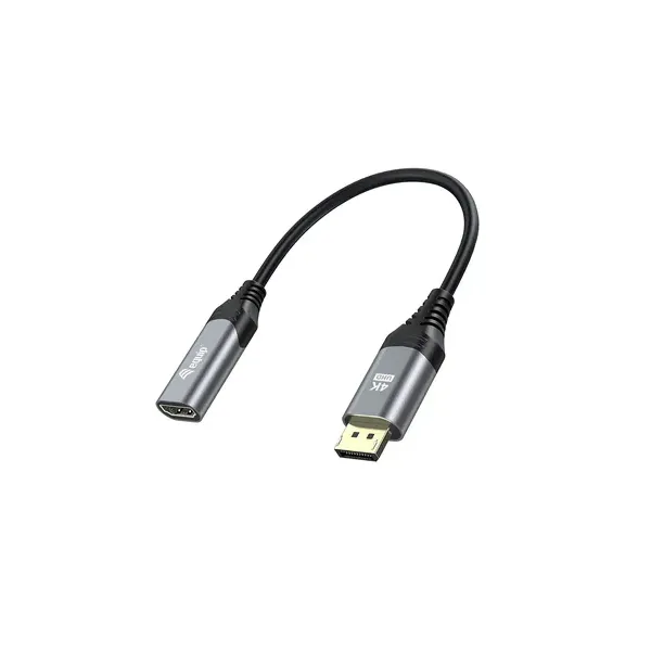 Cable Adaptador Displayport 1.2 A Hdmi Hembra 4k 0,15cm Equip