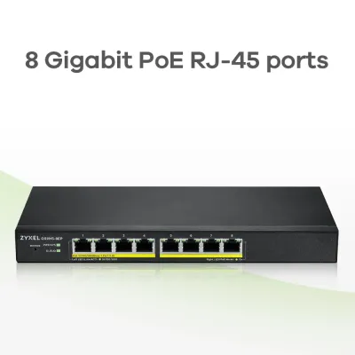 Zyxel GS1915-8EP Gestionado L2 Gigabit Ethernet PoE 8 Puertos