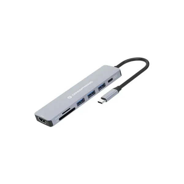 Docking Usb-c Conceptronic Donn19g 1xhdmi 3xusb-a 3.0 1xusb-c Pd 100w 1xlector Sd/microsd