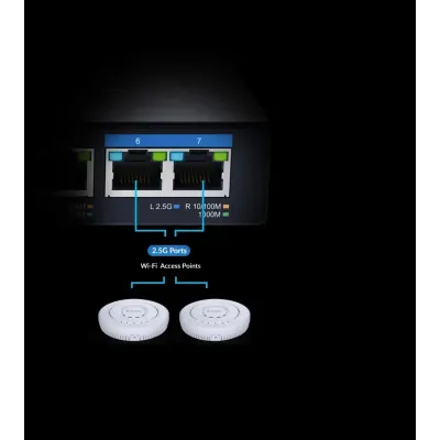 D-Link DMS-107 Switch Multi Gigabit sin Gestión 5 Puertos D-Link DMS-107 Switch Multi Gigabit sin Gestión 5 Puertos