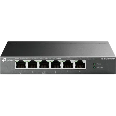 Tp-link tl-sg1006pp switch 6xgb (3xpoe+ 1xpoe++) Tp-link tl-sg1006pp switch 6xgb (3xpoe+ 1xpoe++)
