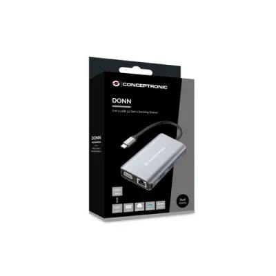 Conceptronic DONN21G HUB 7en 1 USB 3.2 Gen 1 (3.1 Gen 1) Tipo-C Conceptronic DONN21G HUB 7en 1 USB 3.2 Gen 1 (3.1 Gen 1) Tipo-C