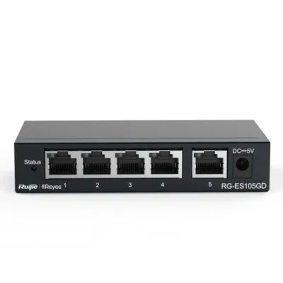 Ruijie unmanaged switch 5xgb rj45 steel case Ruijie unmanaged switch 5xgb rj45 steel case